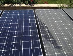 Solar panel cleaning — residential array, Tewkesbury