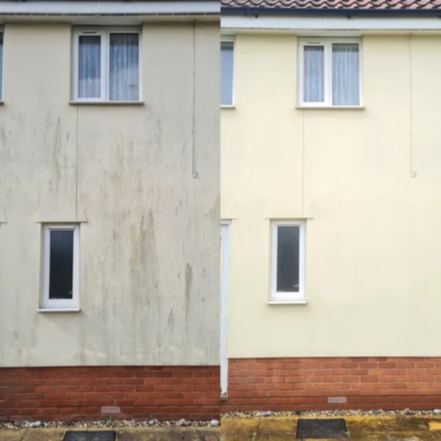 Render cleaning — algae removal